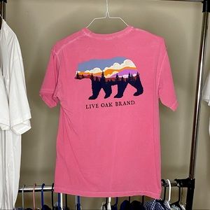 Live Oak Brand Pink Medium Comfort Colors Tee